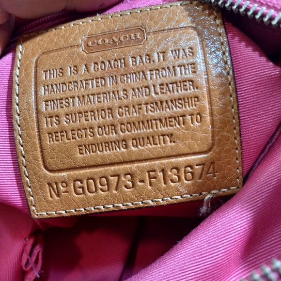 Coach stripe shoulder bag - Picture 9 of 9